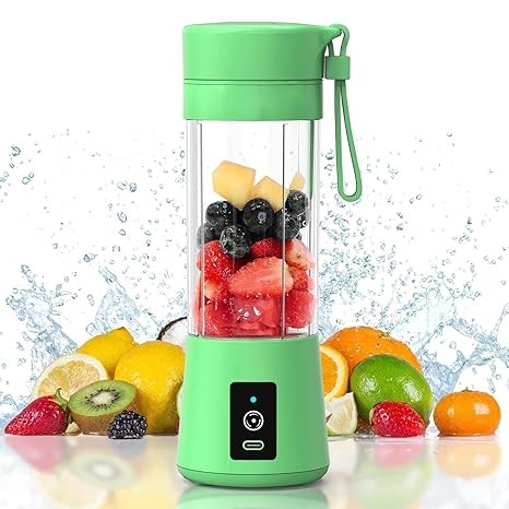 Portable Blender, Personal Mini Bottle Travel Electric Smoothie Blender Maker Fruit Juicer Cup, with 13oz Bottles